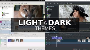 Light and Dark Skin Theme Styles in Kdenlive Video Editor