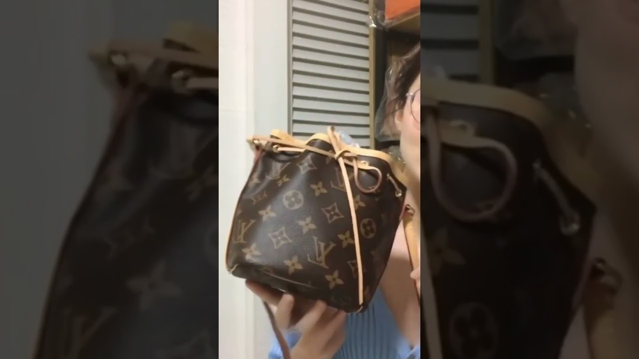 Louis Vuitton nano noe bucket bag $180 