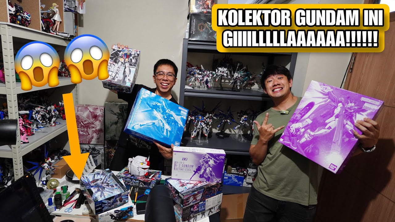 KOLEKTOR GUNDAM INI AGAK GILA!!!! 🤣🤣.. INI KAMAR ATAU TOKO????😱😱😱😱