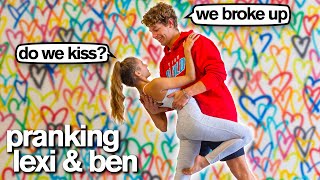 KISSING ex-BOYFRIEND PRANK *Bad Idea* (Lexi Rivera \& Ben Azelart)