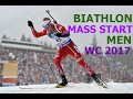 BIATHLON MEN MASS START 19.02.2017 World Championships Hochfilzen (Austria)