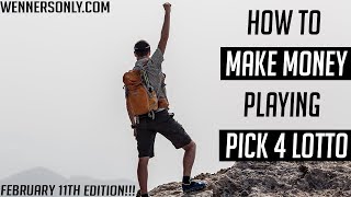Celebrity Lottery Strategy for Lotto PICK 4 February 11 2019 | Lotto Strategies win money each day (WIN BIG) Net Worth