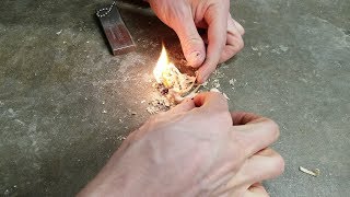 How to Start a Fire w/ Magnesium Fire Starter