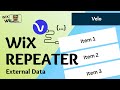 How to populate a repeater with data  wix website tutorial  velo