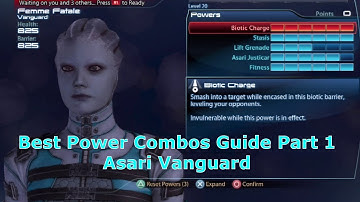 Best Power Combos Guide Pt1: Asari Vanguard Mass Effect 3 ME3 Multiplayer PS3 HD