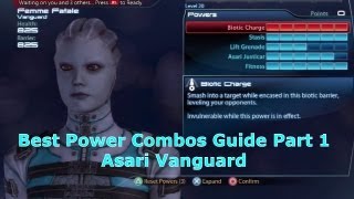 Best Power Combos Guide Pt1 Asari Vanguard M Effect 3 Me3 Multiplayer Ps3 Hd