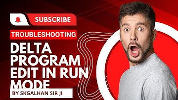 how to change and edit program online in #delta PLC