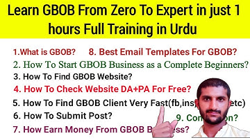 GBOB Freelancing Course 1 hours Full Training| GBOB Course Free Start Your Online Earning From Today