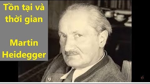 Tồn tại và thời gian - Martin Heidegger