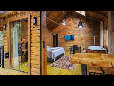 Vídeo: Design interessante de casas de madeira no interior