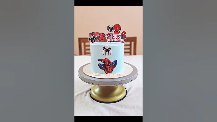 spider man theme #cake #trending #shorts  #trendingsong #cakedesign #viral #spiderman #butterscotch