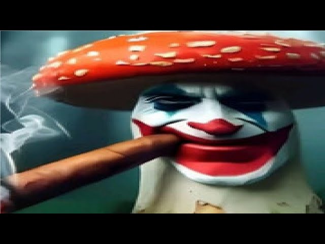 smoking mushroom joker download wallpaper 4k