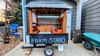 Finishing The Mobile Farm Stand _ DIY Roadside Garden Stand // Whitt Acres