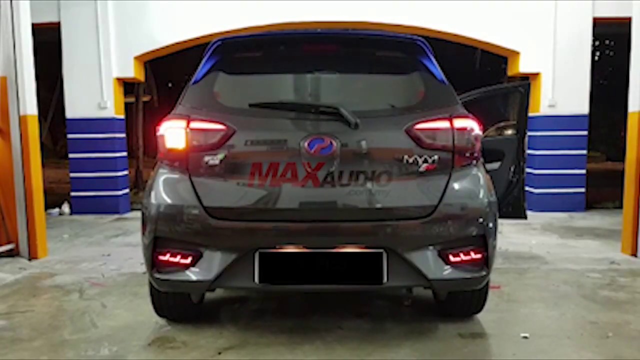 PERODUA MYVI 2018 Night Rider Sequential Bumper LED - YouTube