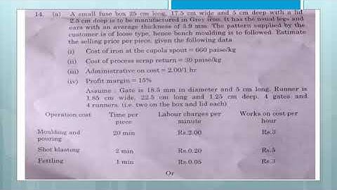 ME8793 Process planning and cost estimation NOV DEC 2023 Anna university question paper