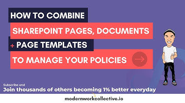 How to use SharePoint Pages for your Company Policies