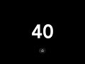40 Second Classic Countdown Timer | Simple, Big Bold Numbers, Easy to Read, End Alarm | Good Time