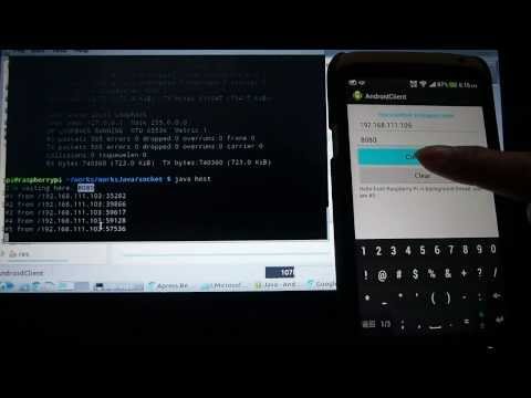 Implement Socket on Android to communicate with Raspberry Pi
