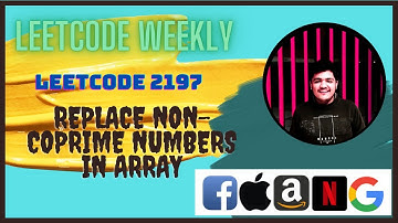 Replace Non Coprime Numbers in Array