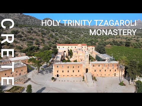 Holy Trinity (Agia Triada) Tzagaroli Monastery– Crete | Greece [4K]