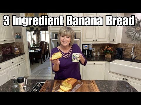 The best 3 Ingredient Banana Bread recipe ever