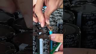 Capacitor Bank Assembly Tightening Cable Connections  SHOIMAGE