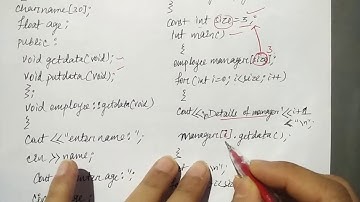 array of objects in c++ in hindi | Example  | Object oriented C++ | Lec-69 | Niharika panda