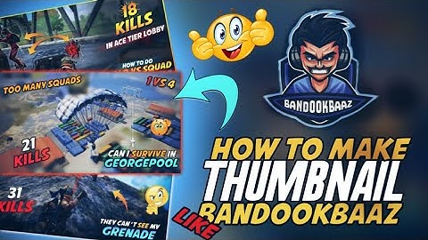 How to make thumbnail like "bandookbaaz gaming" || picsart editing tutorial 2019.