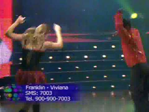 Viviana Calderon y Franklin Caldern bailan Swing c...