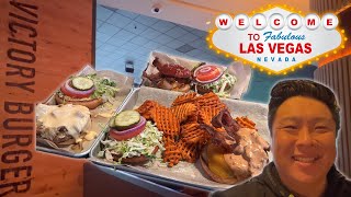 My Burger Feast at Victory Burger Las Vegas