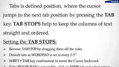 CLASS III - COMPUTER SCIENCE - September video - Lesson 9 formatting in wordpad