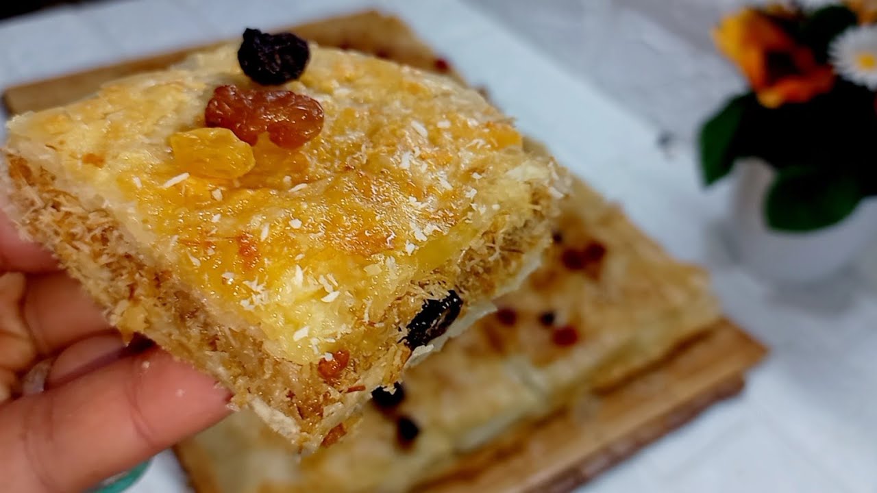 قنبله💣أتحدى بيها اكبر حلواني ( الفطير الحلو الشرقي) بالكنافه😋