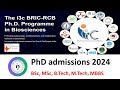 Best pscheme in 2024 ii i3c bricrcb pprogramme in biosciences