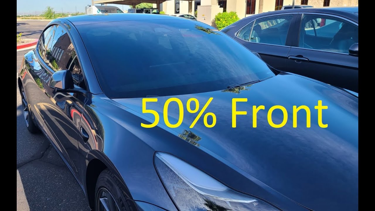 50% front windshield tint. Day | Night | exterior view - should you do