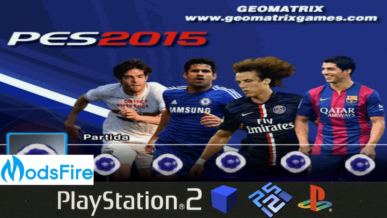 PES 2015 Geomatrix PS2 ISO Download Grátis