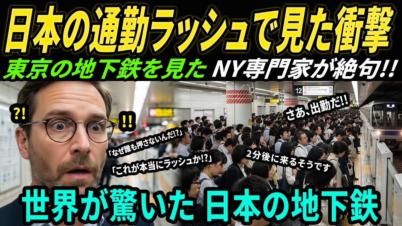 「これは説明不能だ」米国交通学会が騒然…東京の地下鉄ラッシュを見たNYデータ専門家が15年の理論を捨てた理由【海外の反応】