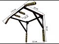Навесной турник из металлолома.