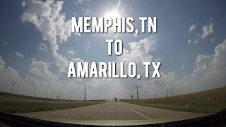 Let's Drive - Road Trip Time Lapse MEMPHIS, TN to AMARILLO, TX Timelapse Triplapse
