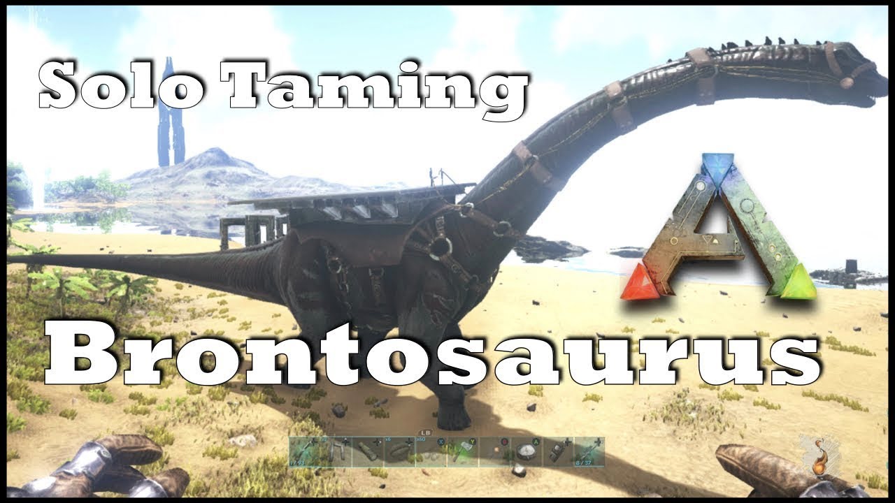 Download Ark: SE - Solo Taming a Brontosaurus! (Bronto) Guide on Dino Taming | EASY METHOD