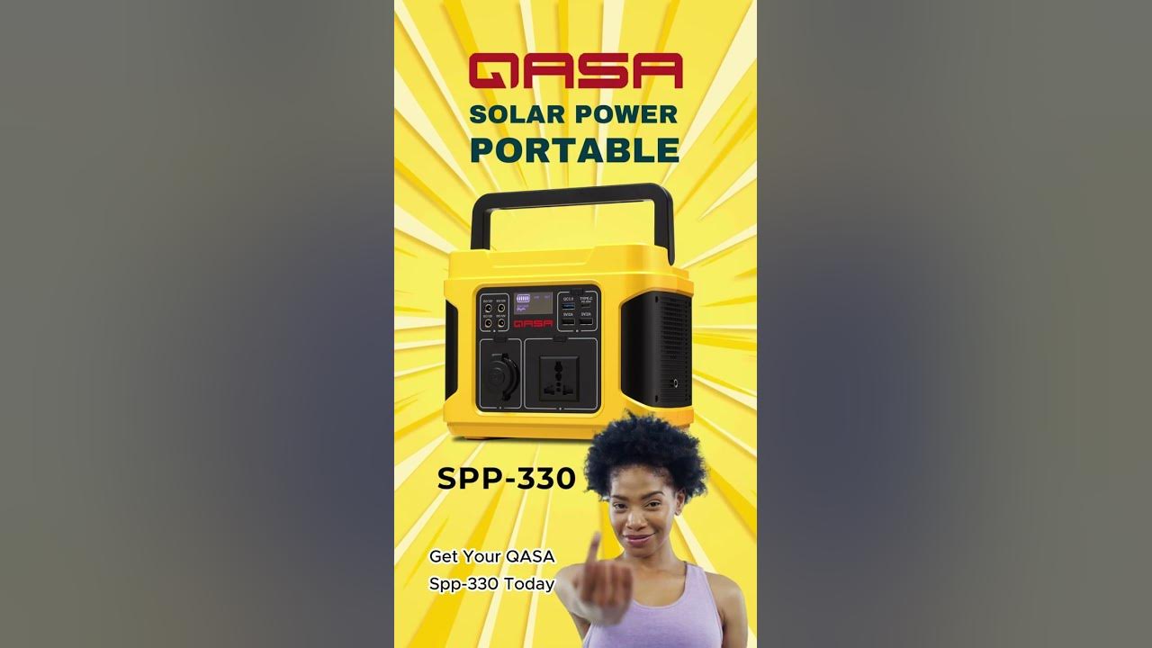 Qasa Solar Power Portable SPP330 Eco Friendly Max 330W YouTube