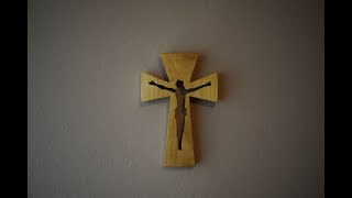 Making Wooden Wall Cross | Woodworking Project | Scroll Saw Scroll saw handmade wall cross made out of beautiful piece of 