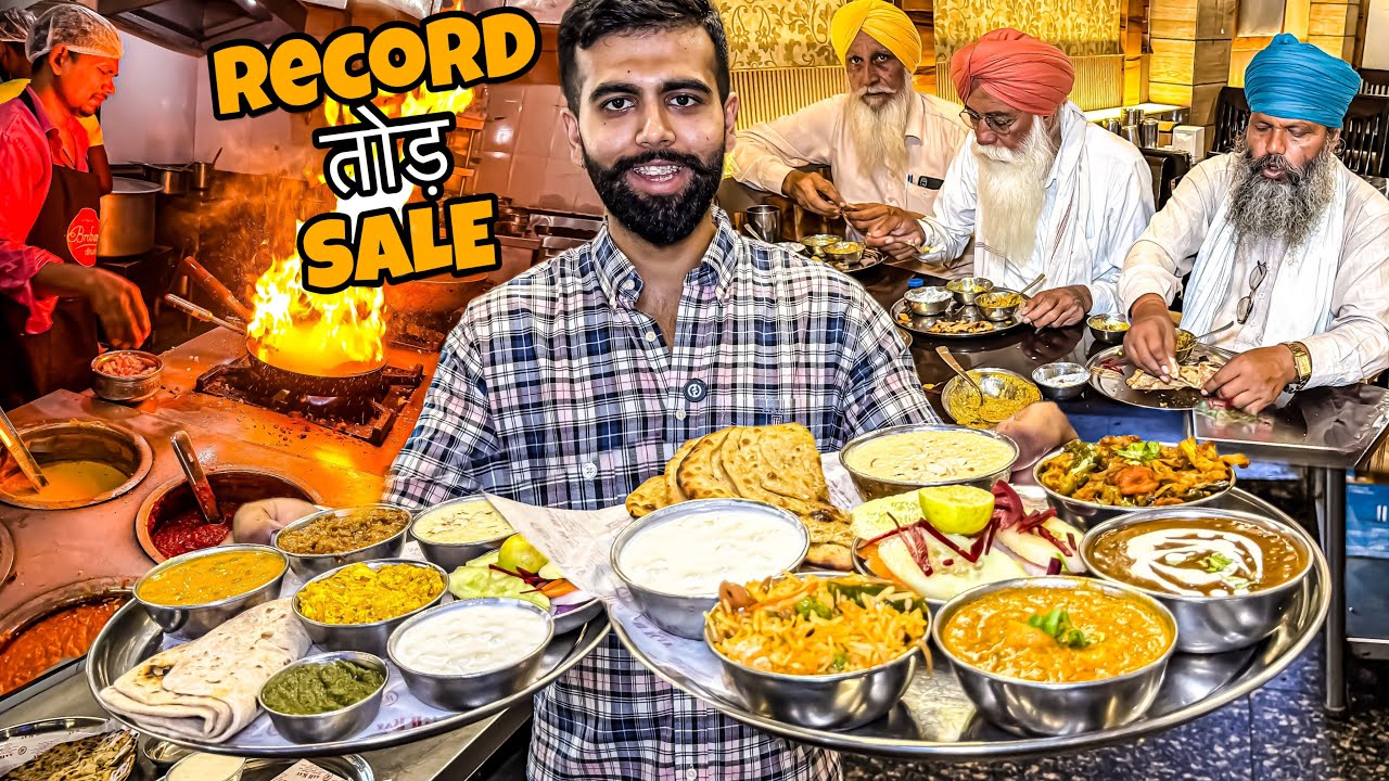 320/- Rs Indian Street Food | Punjabi Dhaba Food | Chole Bhature, Shahi Paneer, Dal Makhani, Rajma