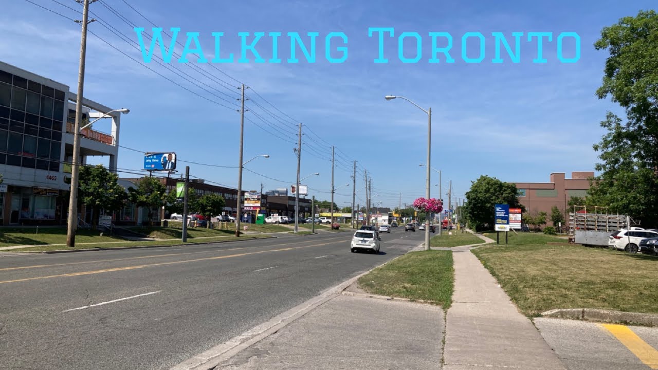 Walking Sheppard Avenue East in Scarborough Toronto’s Agincourt Neigbourhood 07/04/2022