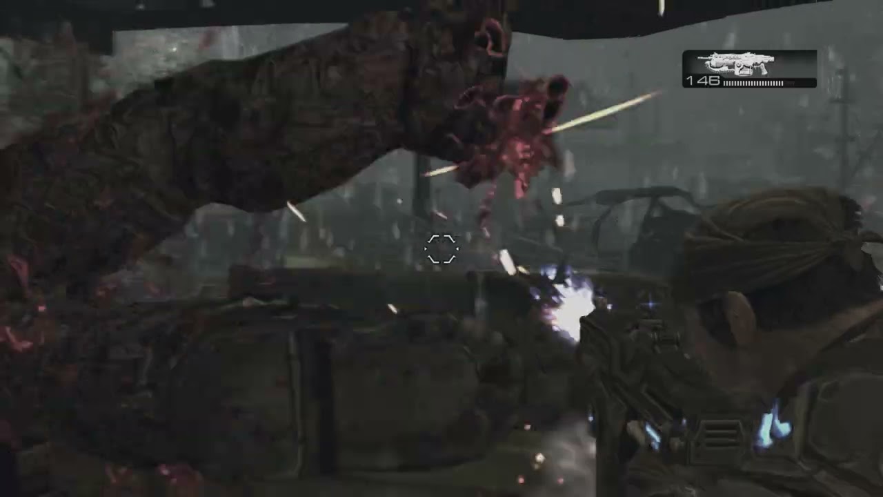 Gears of War 2 - Act 3 3-3 Rude Awakening: Return To The Centaur: Avoid Razorhail | Slay The Locusts