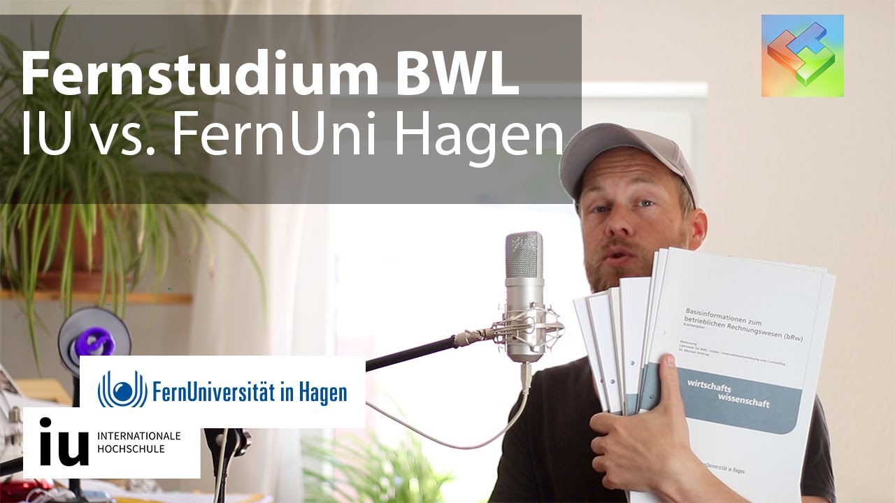 Bwl Im Fernstudium Ich Vergleiche Iubh Vs Fernuni Hagen Wirtschaftswissenschaften Bachelor Youtube