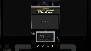 Modern animated navbar #webdevelopment #coding #website