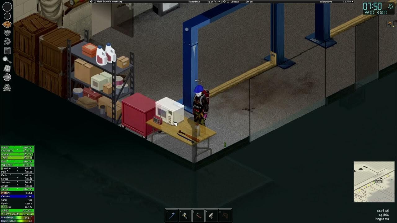 Making a bowl of beans in Project Zomboid YouTube