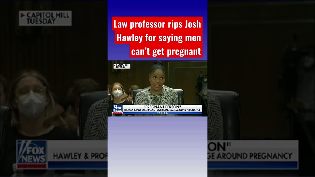 Who can get pregnant? Sen. Josh Hawley faces off with law professor 