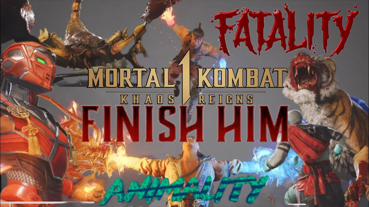 MK1 Khaos Reigns_Todos Fatalities & Animalities en Shang Tsung - YouTube
