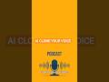 AI Tool That Clones Your Voice 🤯 (ElevenLabs) #aitools #techshorts